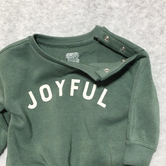 NWOT Little Co by Lauren Conrad Sweatshirt Pants NB 3 Pc Set Infant Joyful Green - Picture 4 of 9